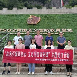 公司党支部开展“红色引领践初心 立足岗位当先锋”主题党日活动